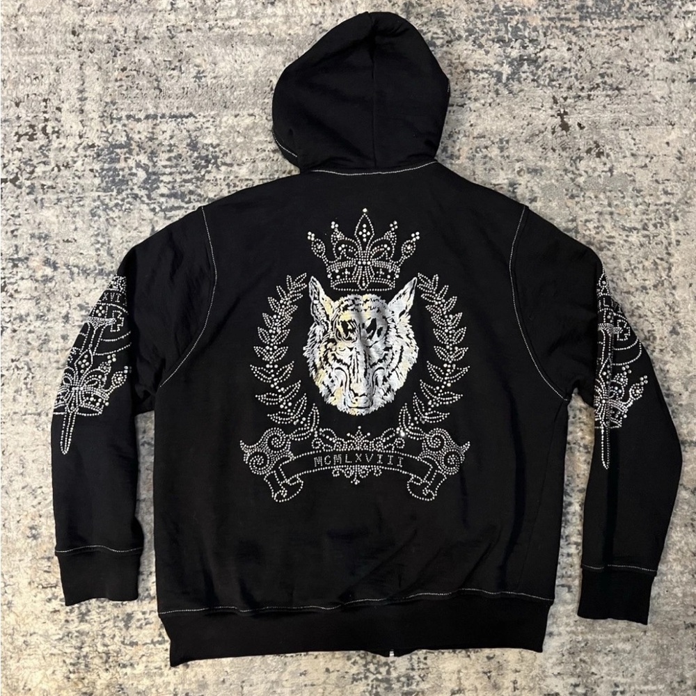 LL Cool J/Todd Smith Y2K Black Silver "MCMLXVIII" Hoodie